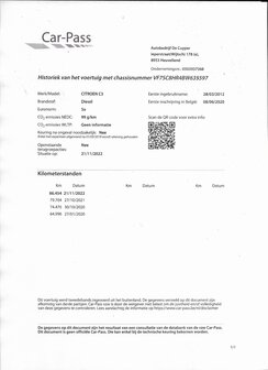 Citroen C3 1.4Hdi "85 000KM" GARANTIE/airco/euro5/2012
