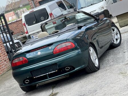 MG F 1.8i 145pk &quot;110 000km&quot; British Green/leder/hardtop/1998!