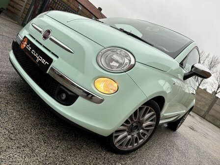 Fiat 500 1.2i &quot;GARANTIE&quot; panodak/airco/115 000km/euro6