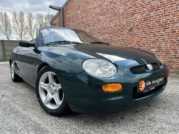 MG F 1.8i 145pk "110 000km" British Green/leder/hardtop/1998!